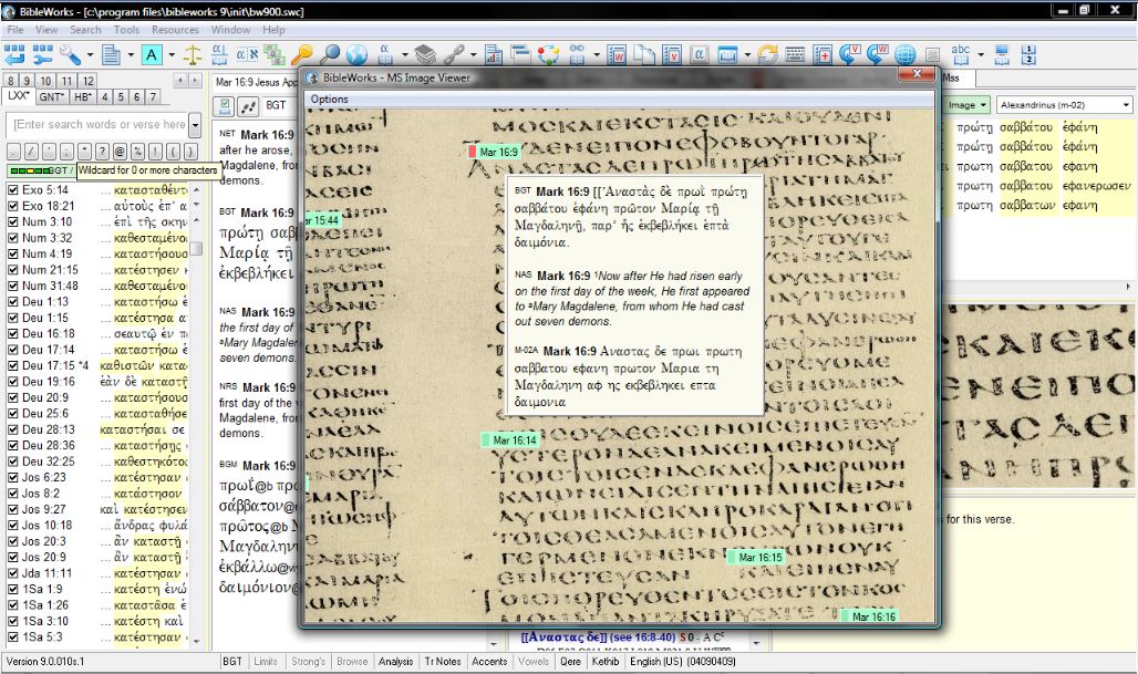bibleworks 10 turn off text highlight